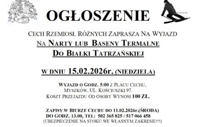 WYJAZD NA NARTY / TERMY  15.02.2026r.